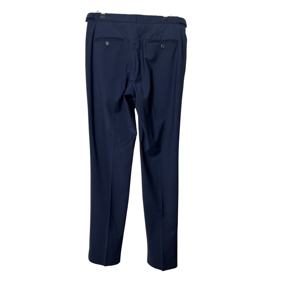 REISS Hope Travel Trousers Men's 30 Navy Modern Fit Wool Blend Tailored - Picture 4 of 9